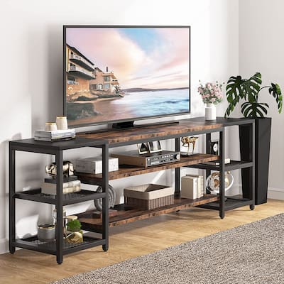 78 Inches TV Stand Entertainment Center Stand, TV Console Table