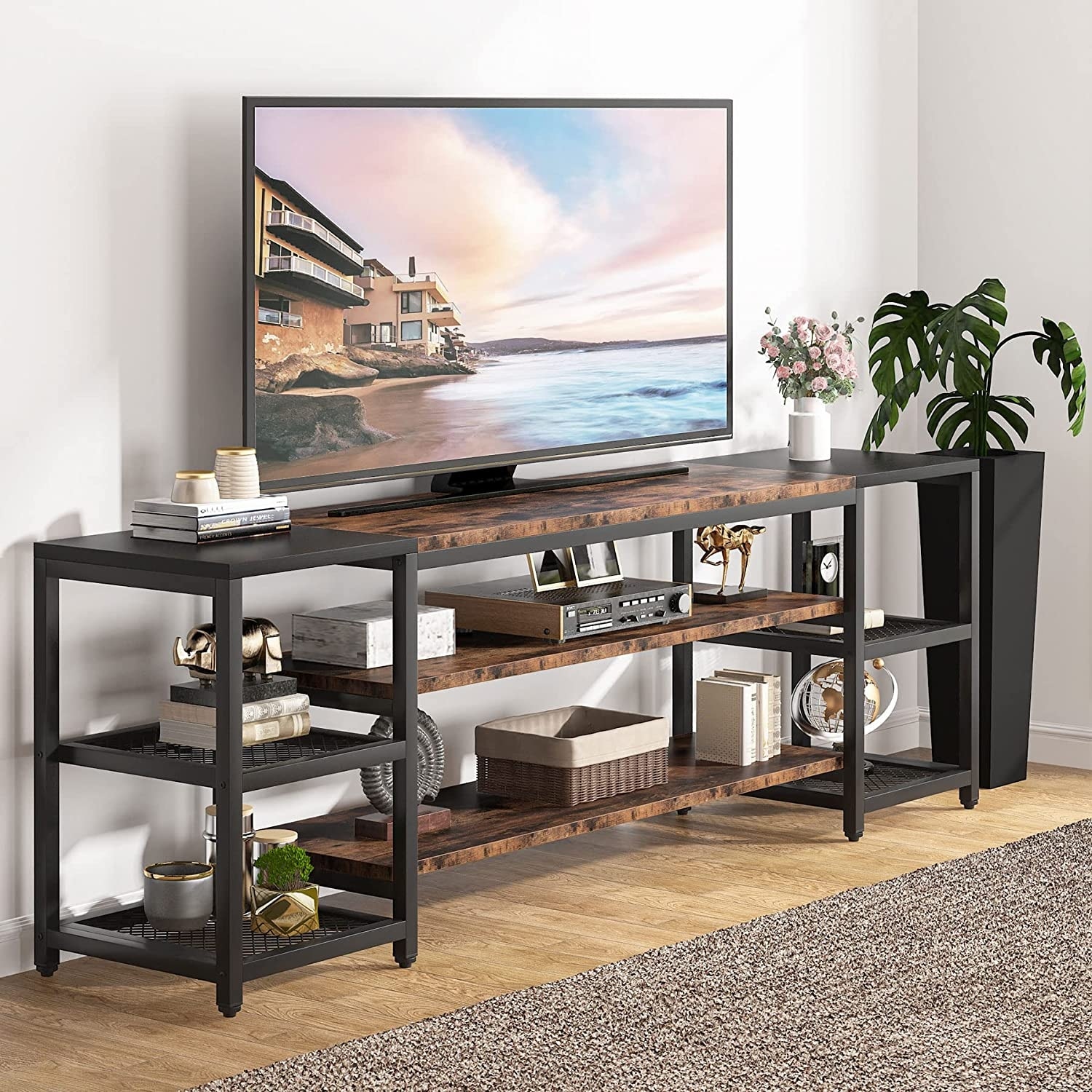 3-Tier Open Shelf TV Stand, 78