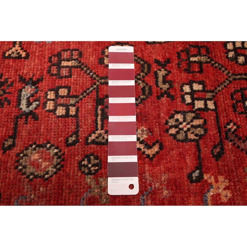 ECARPETGALLERY Hand-knotted Andelz Red Wool Rug - 3'10 x 7'3