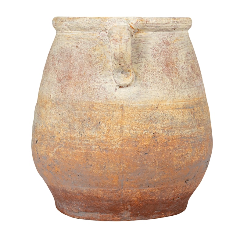 Whitewashed Terra-cotta Urn