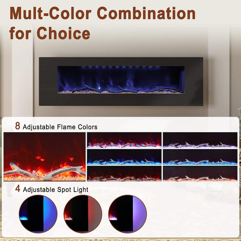 Wall-Mounted Electric Fireplace