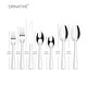 preview thumbnail 11 of 10, Ornative JARA 18/0 Stainless Steel Mirror 42 Pieces Flatware Set with Buffet - 10.71" H x 14.37" W x 1.77" D