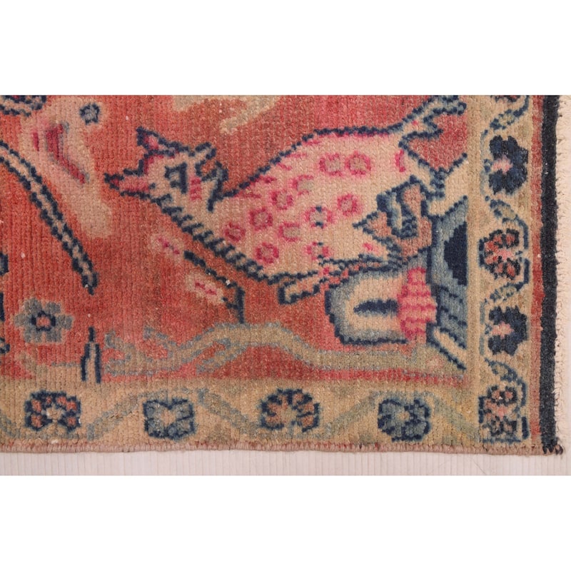 ECARPETGALLERY Hand-knotted Antalya Vintage Navy Wool Rug - 5'11 x 10'3