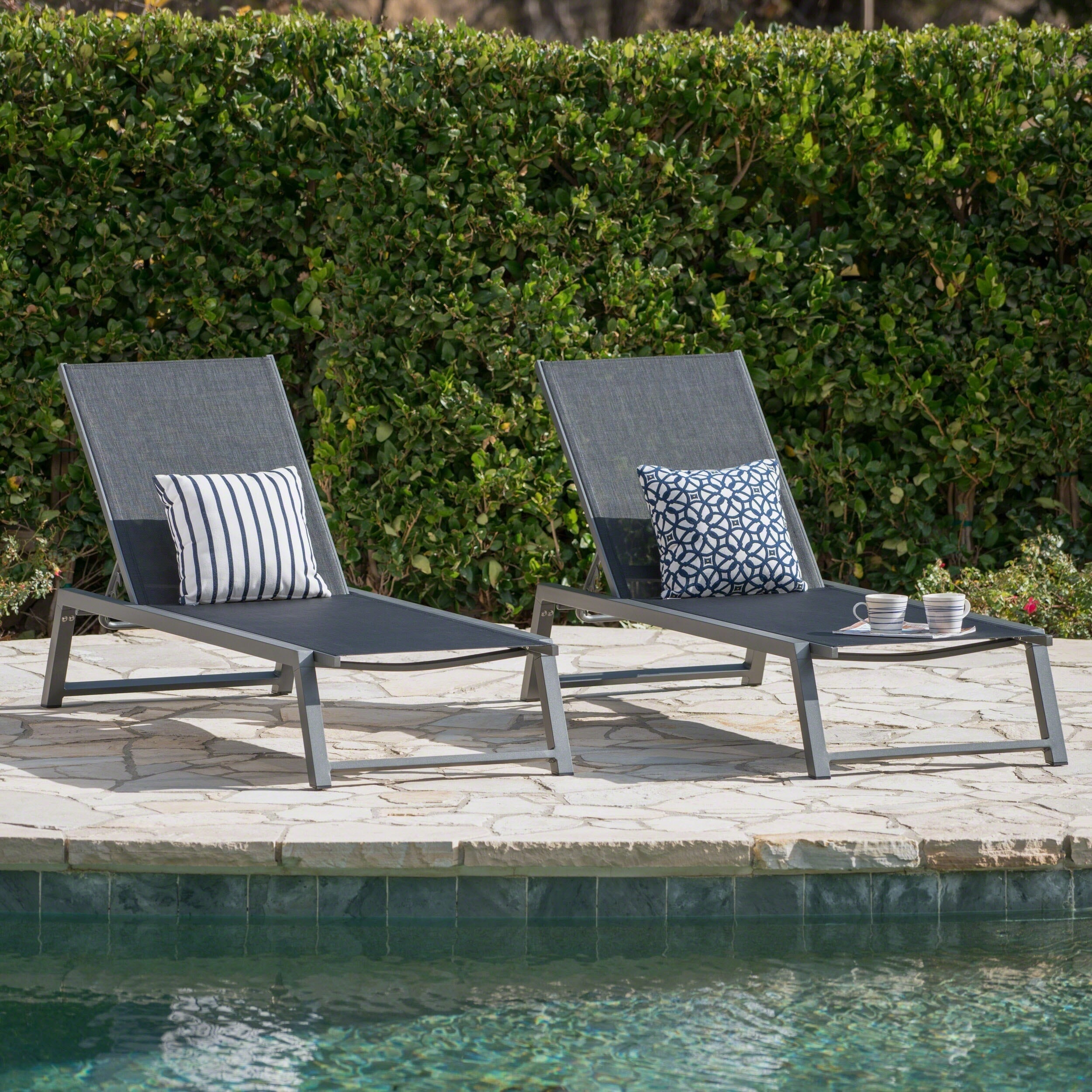 Mesh garden deals loungers