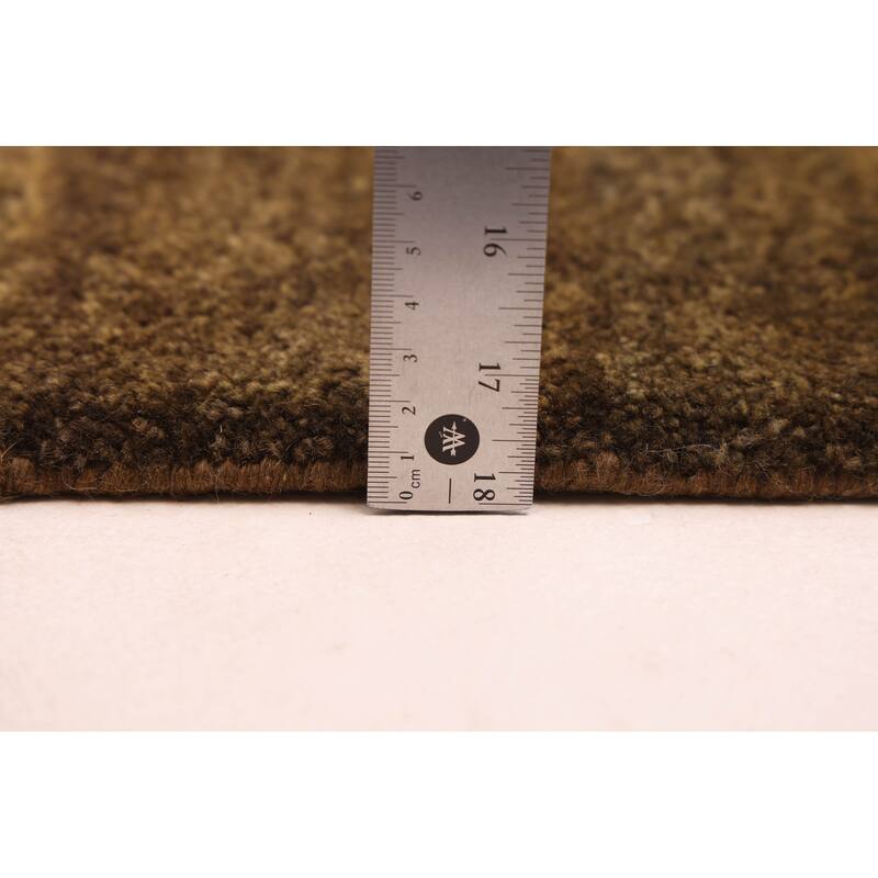 ECARPETGALLERY Hand-knotted Pak Finest Gabbeh Brown, Olive Wool Rug - 6'1 x 8'11