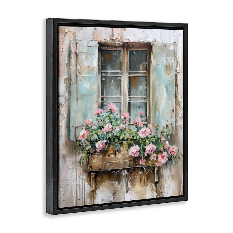 Stupell French Country Window Framed Floater Canvas Wall Art Design By Arlington Prints