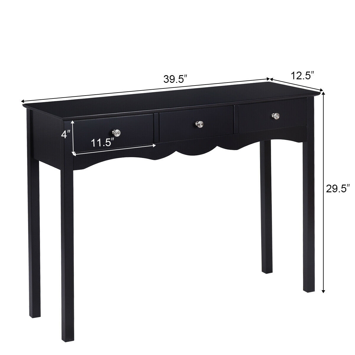 Shop Costway Console Table Hall Table Side Table Desk Accent Table