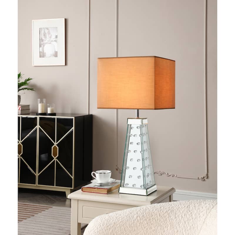 Decor 28 in. Tan Table Lamp