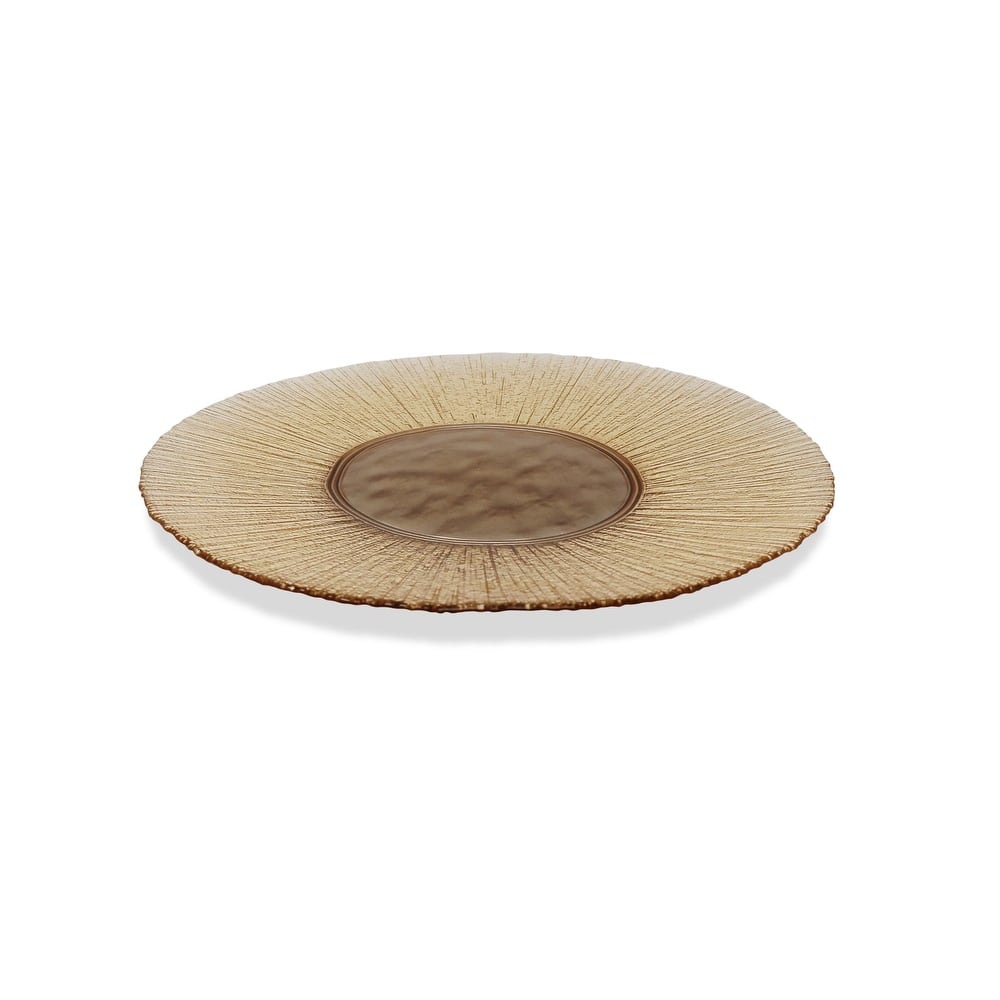Set of 4 Organic Shaped Chargers - Side Plate