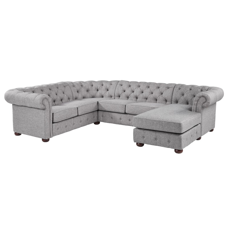 Knightsbridge Chesterfield U-Shape Sectional by iNSPIRE Q Artisan