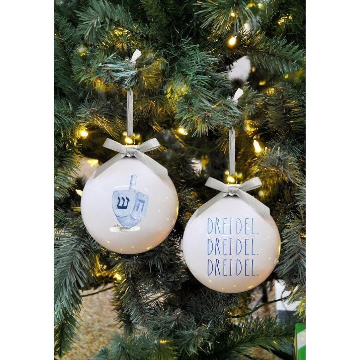 Rae Dunn Set of 2 HANUKKAH Ornaments
