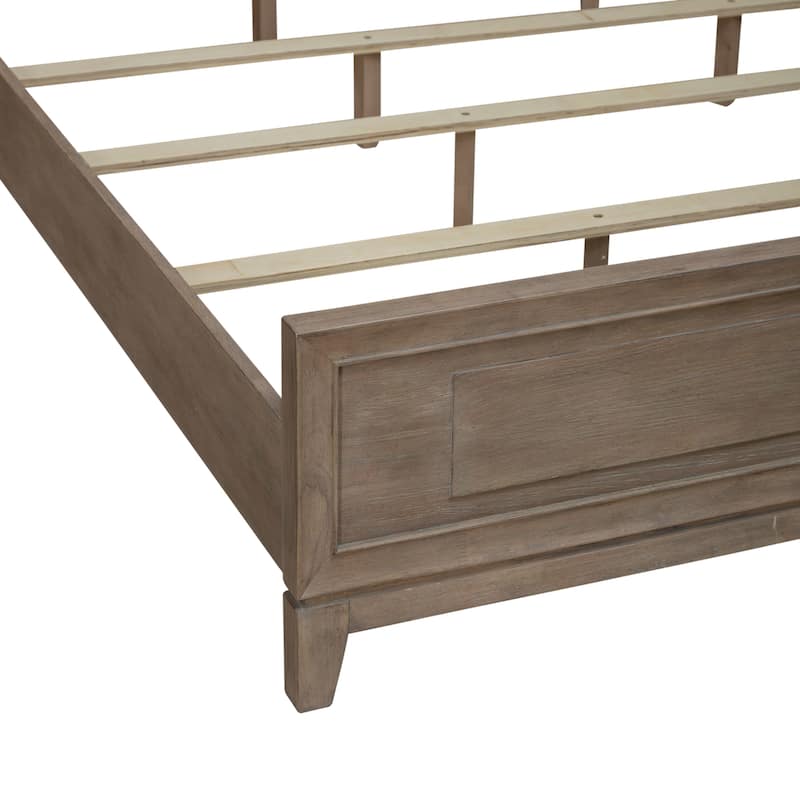 Liberty Furniture Brentwood Panel Bed in Sandstone Brown Oak - King or Queen