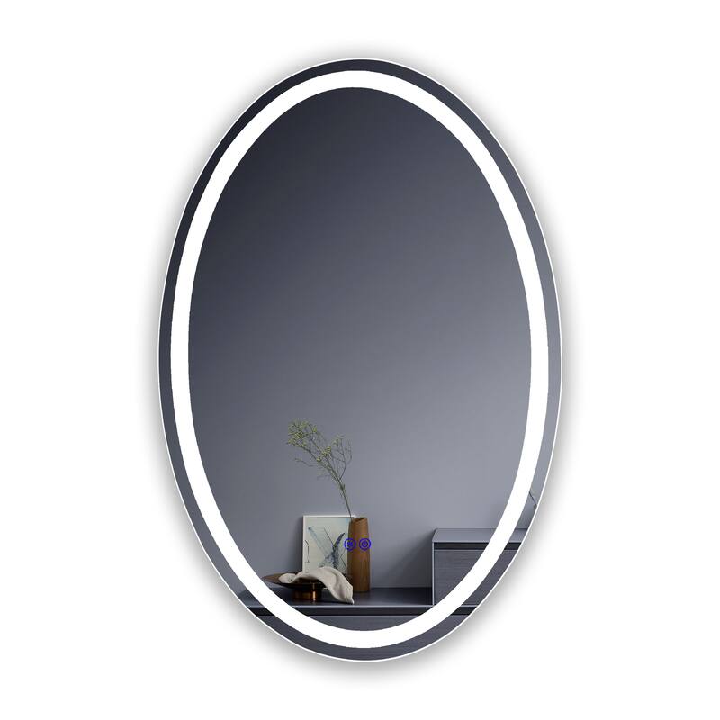 Frameless Back Lit LED Mirror - Silver