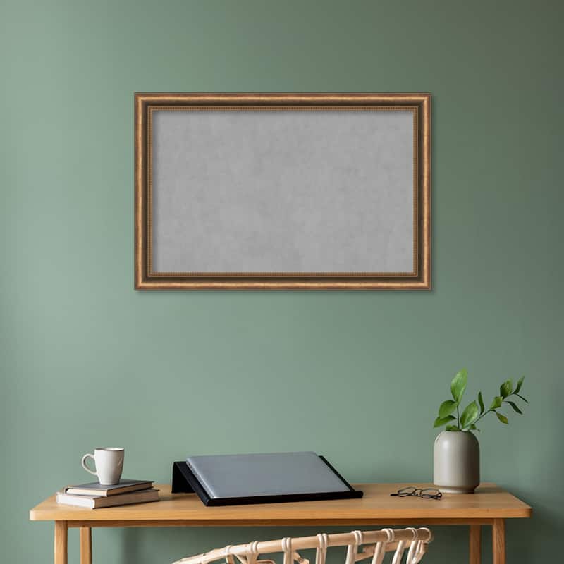 Amanti Art Manhattan Bronze Narrow Framed Magnetic Board