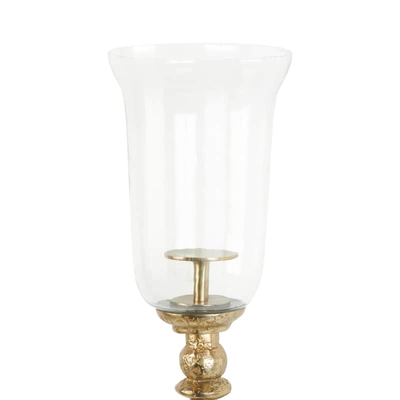 Gold Aluminum Metal Textured Wall Sconce with Curved Shape