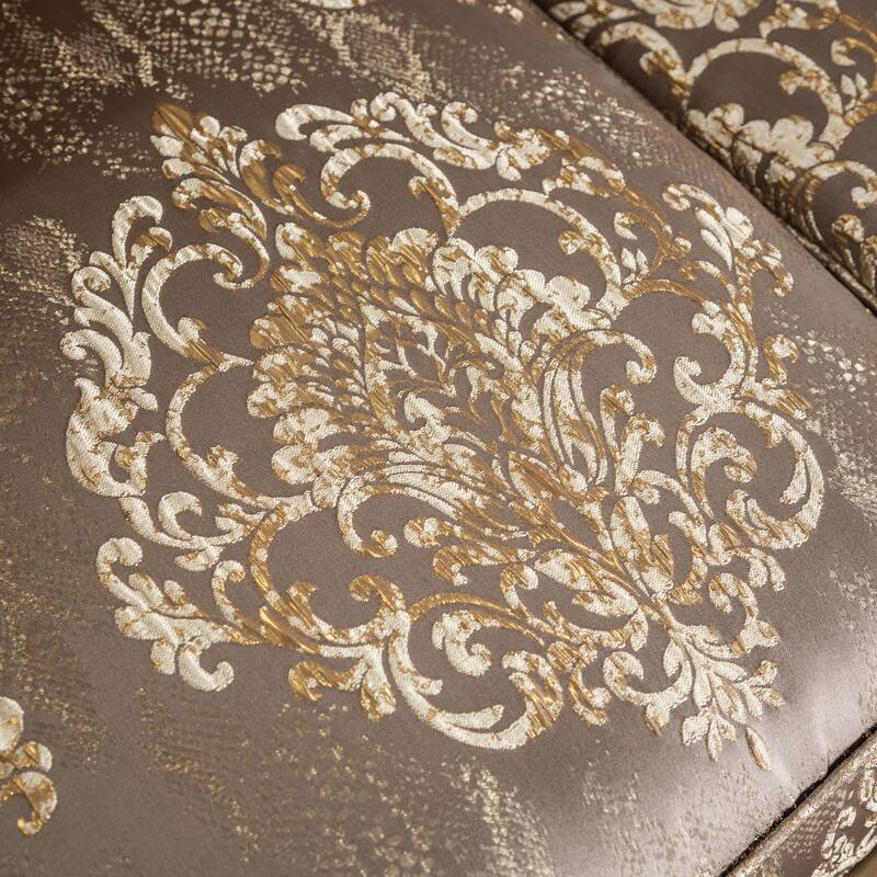 Furniture of America Brivn USA Made Traditional 2-Piece Light Brown and Dark Cherry Sofa Set