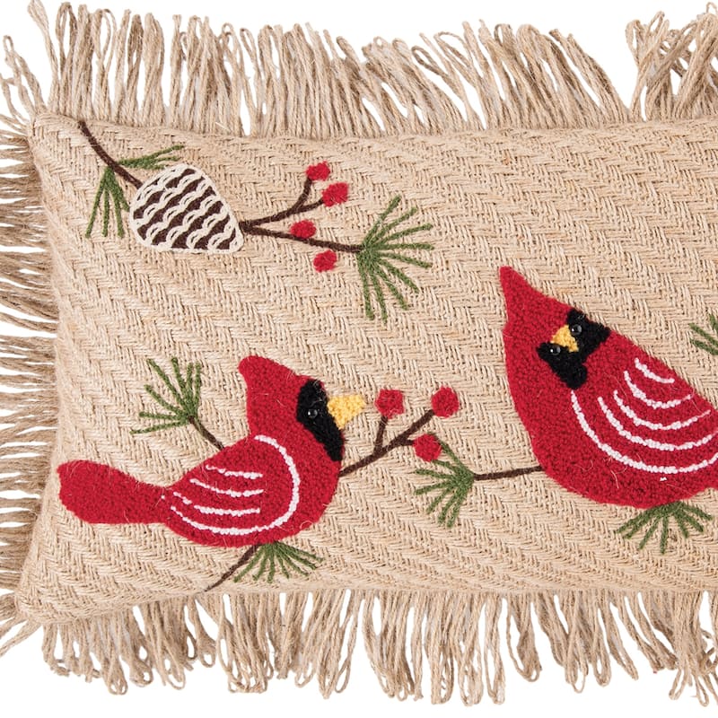 Christmas Cardinals Pillow