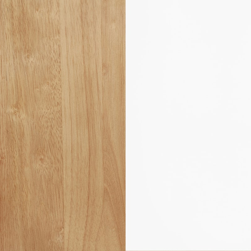 Andrews 66-inch Rectangular Dining Table Light Ash and White