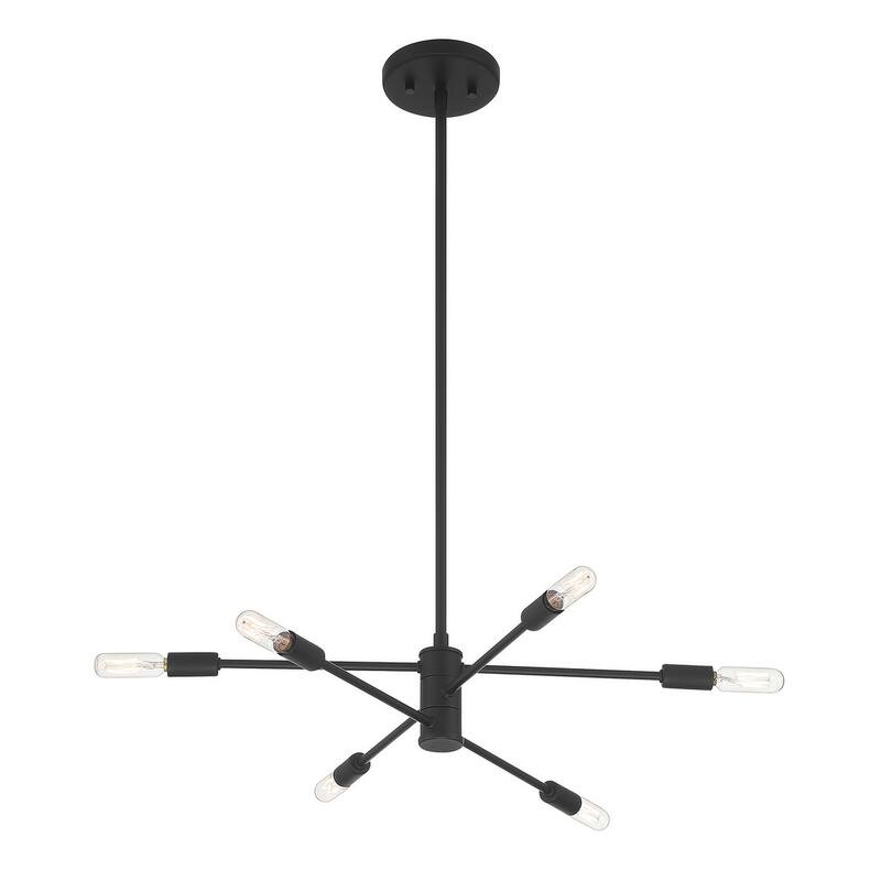 Savoy House Lyrique 6 Light 21.75" Wide 3 Tier Abstract Chandelier