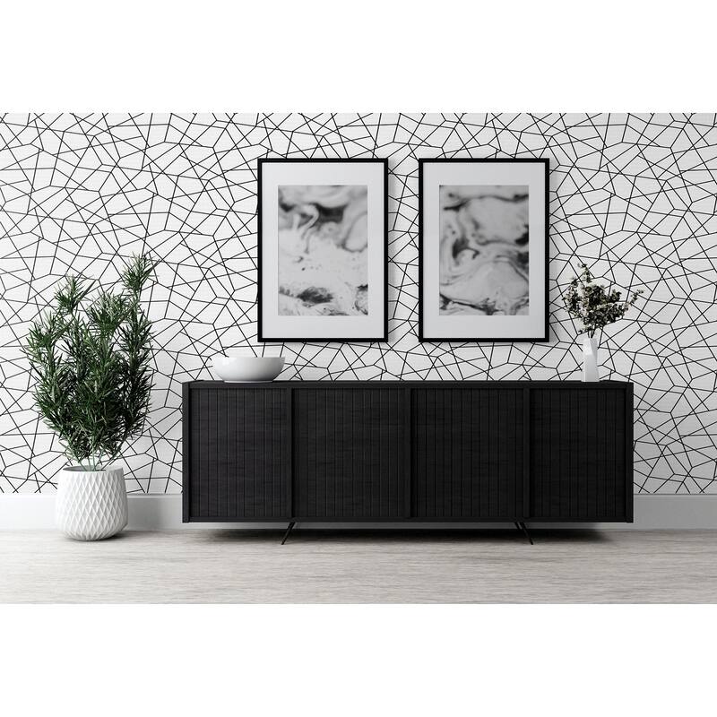 DuPont Tedlar Quartz Geo High Performance Vinyl Unpasted Wallpaper - 27 in. W x 27 ft. L