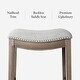 preview thumbnail 22 of 98, Maven Lane 31" Adrien Saddle Kitchen Bar Height Stool - N/A