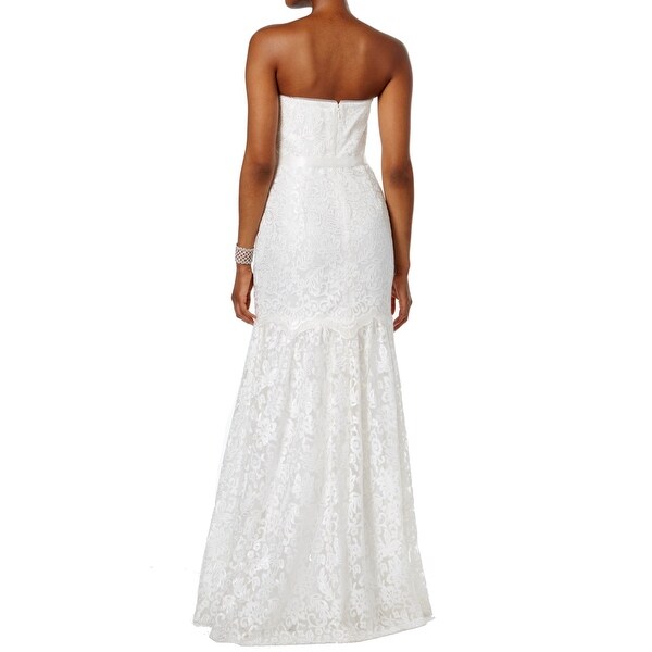 adrianna papell white dress