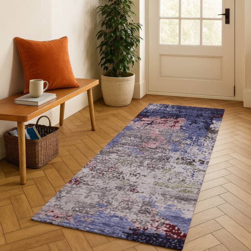 Premium Washable Super Soft Mayfield Rug - Plum - 2'3" x 7'6"