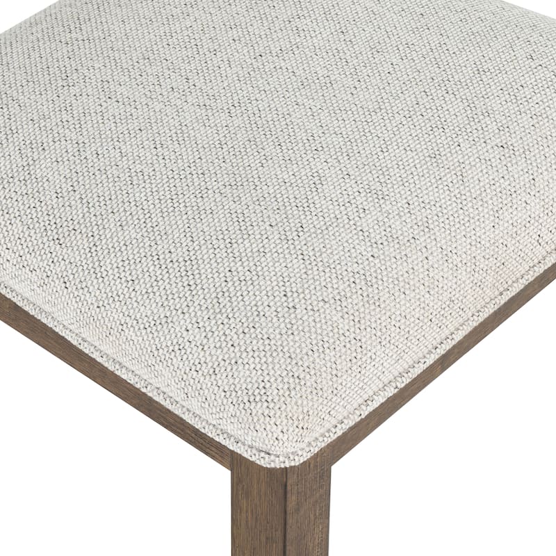 Furniture of America Virex Rustic Solid Wood Upholstered Dining Chairs (Set of 2)