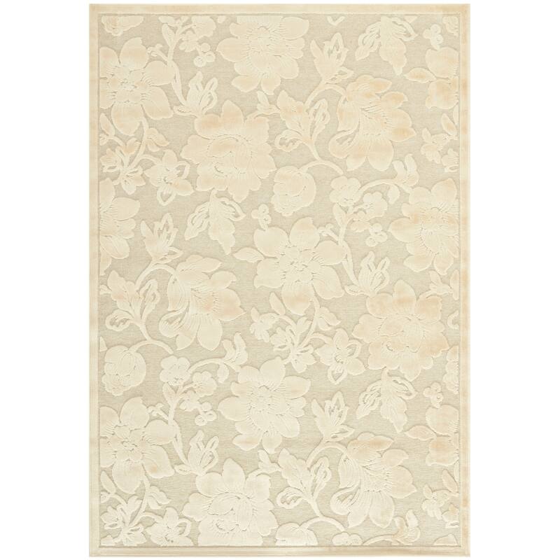 SAFAVIEH Paradise Maida Modern Viscose Rug - 4' x 5'7" - Creme