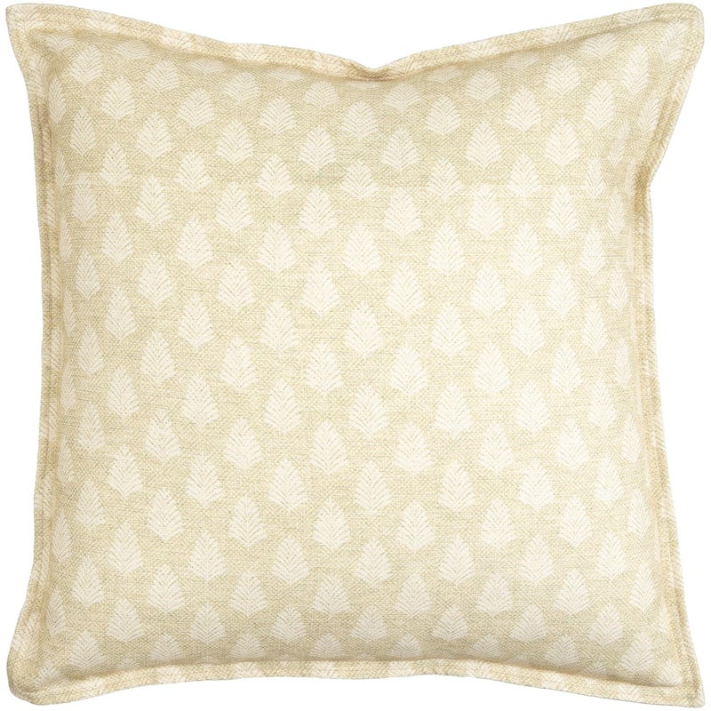 Livabliss Gardner Farmhouse Border Decorative Throw Pillow