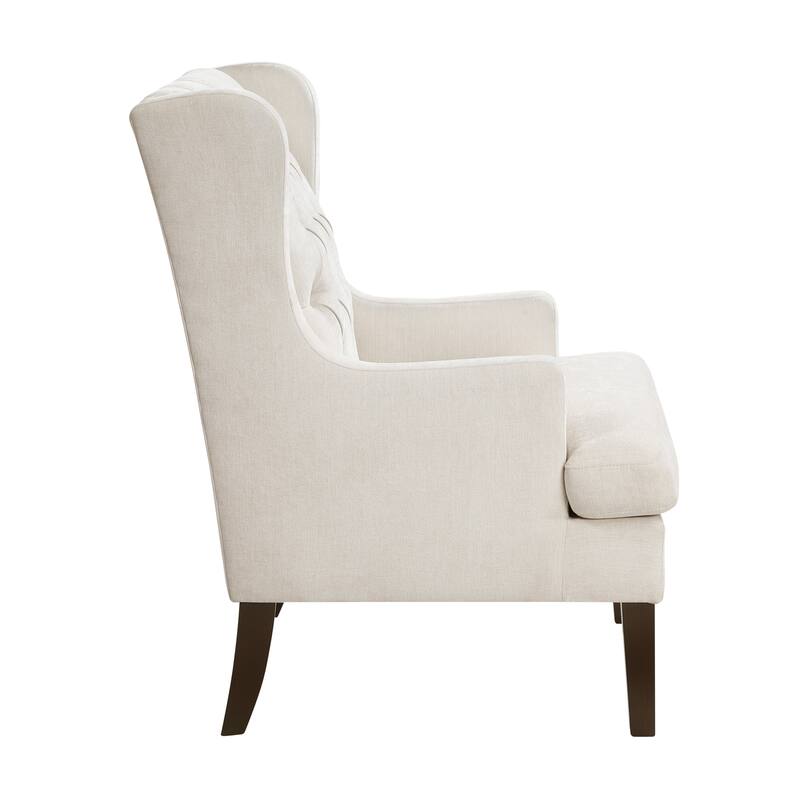 Haven 29" Textured Accent Chair - Button-tufted Chair Back