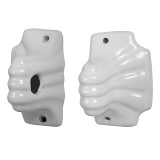 Ceramic Towel Bar Holders White Porcelain Bath Accessories | Renovator ...