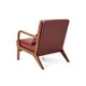 preview thumbnail 12 of 33, Glitzhome Set of 2 30-Inch Mid-Century Modern PU Leather Accent Armchairs with Rubberwood Frame