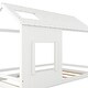 preview thumbnail 14 of 12, Twin Size House Bed with Roof and Window