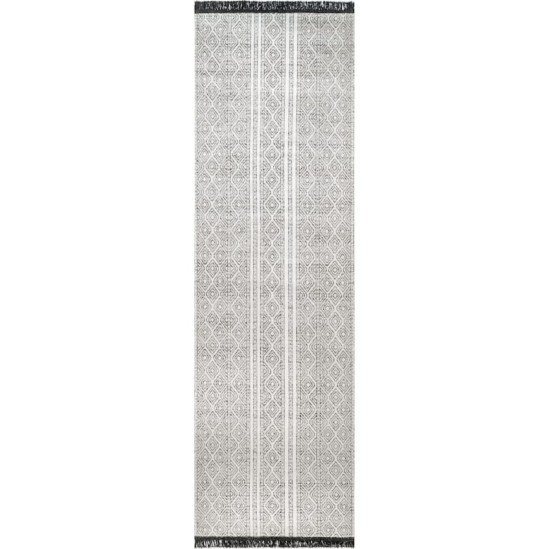 Nuloom Casual Geometric Indoor/ Outdoor Geometric Striped Area Rug
