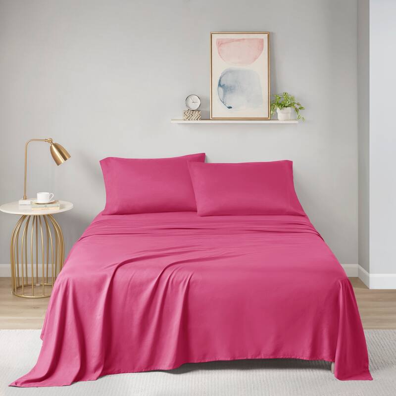 Intelligent Design Microfiber All Season Soft Touch Sheet Set - Twin - Pink