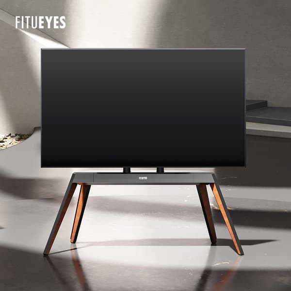 slide 2 of 27, FITUEYES Modern TV Stand Height Adjustable Floor TV Stand Mount for TVs Up to 88 Inch