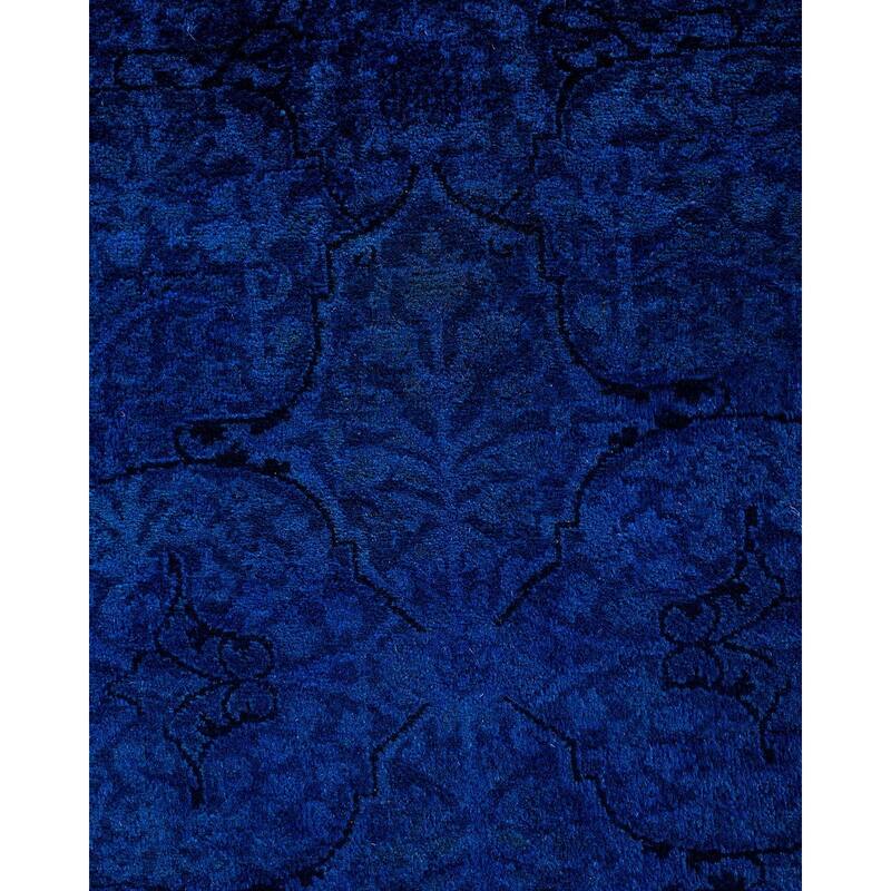 Contemporary Overdyed Wool Hand Knotted Runner - 2' 8" x 21' 2"