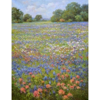 Floral Field Gallery Wrap For Home Decor - 36x48x2 inches - Bed Bath ...
