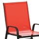 preview thumbnail 52 of 55, Outdoor Stacking Sling Patio Chairs (Set of 4)