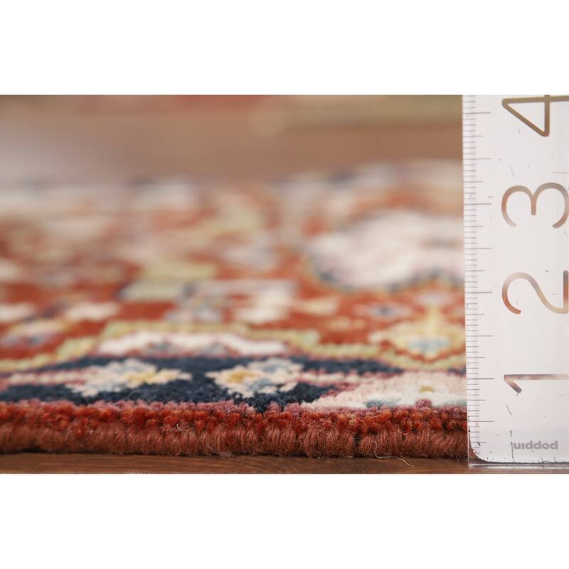 Geometric Kazak Accent Rug Hand-Knotted Wool Carpet - 2'0" x 3'0"