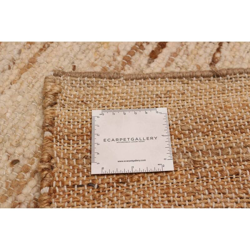 ECARPETGALLERY Hand Woven Zahara Ivory Dhurrie