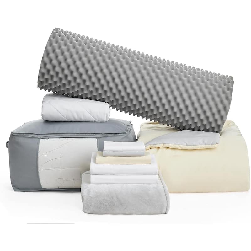 Twin XL College Bedding Package - Basic Dorm Necessities