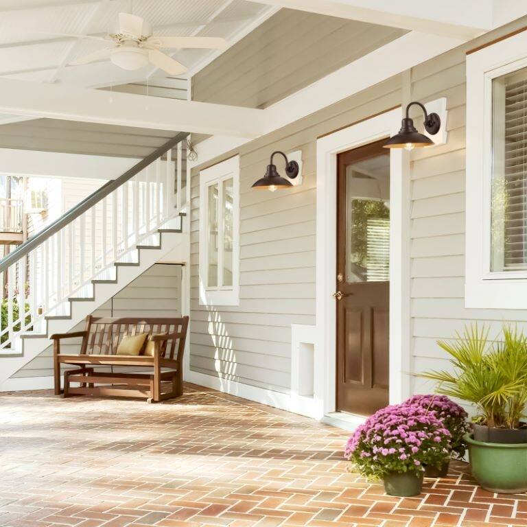 2 Pack 9"H Dimmable Outdoor Barn Light
