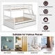 preview thumbnail 10 of 18, Gymax Twin Over Full Bunk Bed with Twin Trundle Convertible Platform