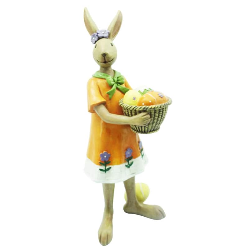 12.5" Mrs Rabbit with Basket Egg