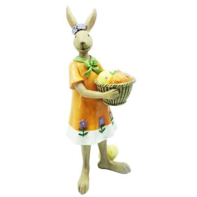 12.5" Mrs Rabbit with Basket Egg