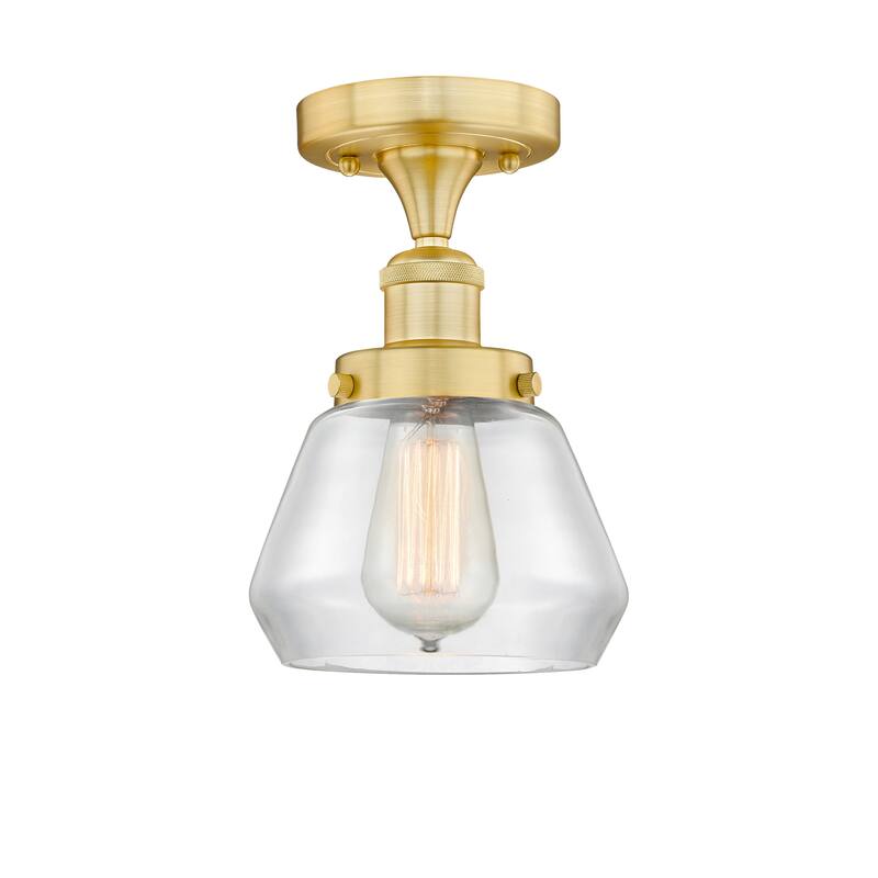 Innovations Lighting Fulton - 1 Light 7" Semi-Flush Mount