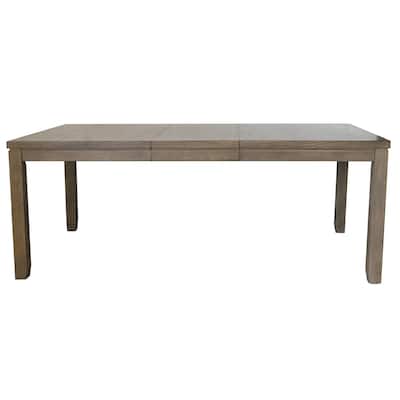 Extendable Dining Table - Acacia Wood Table Seats 6-8 - Brown Kitchen Table - 78