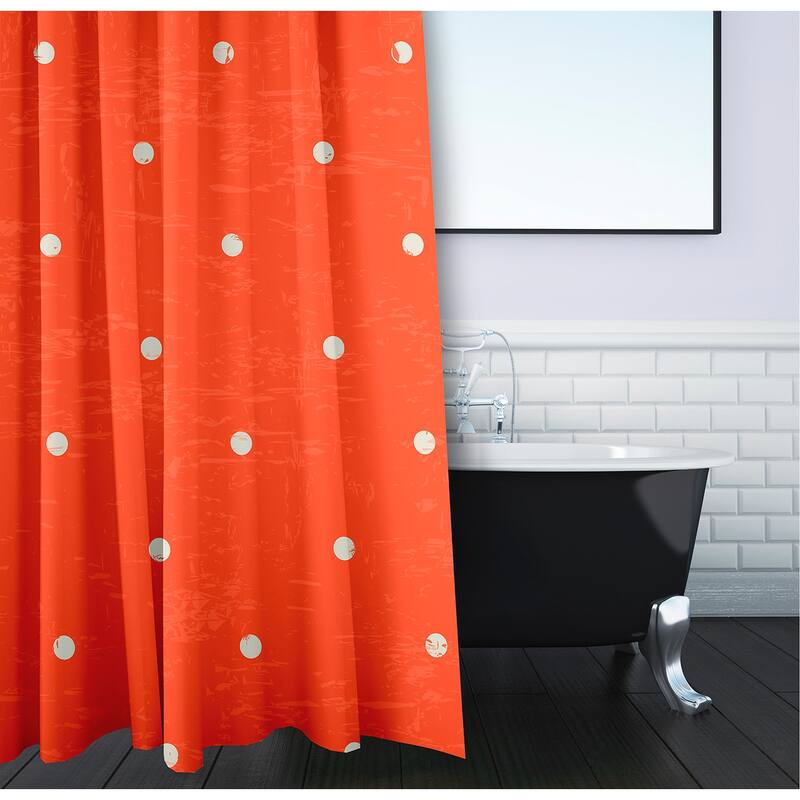 Dorothy Dot Geometric Print Shower Curtain
